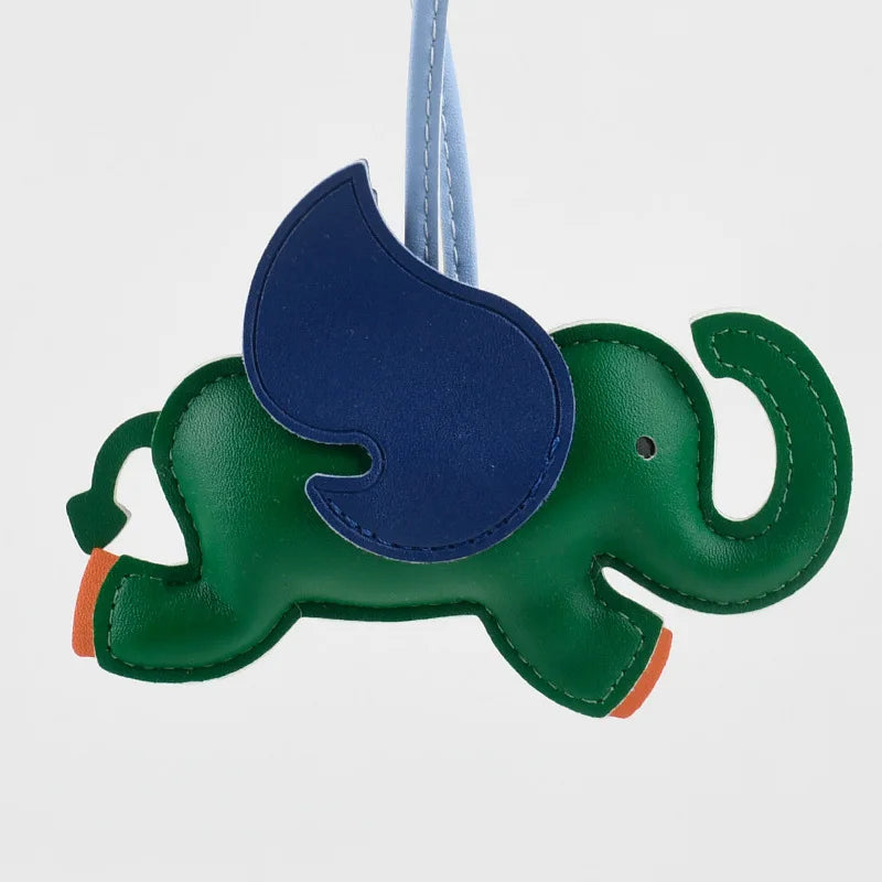 Elephant Leather Handmade Bag Charm
