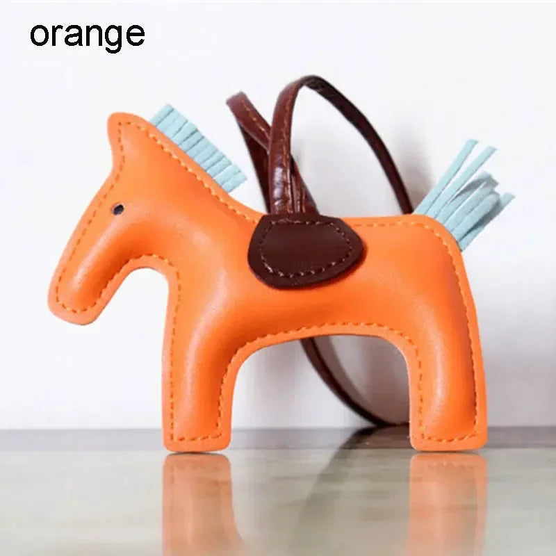 Horse Keychain Bag Charm Leather