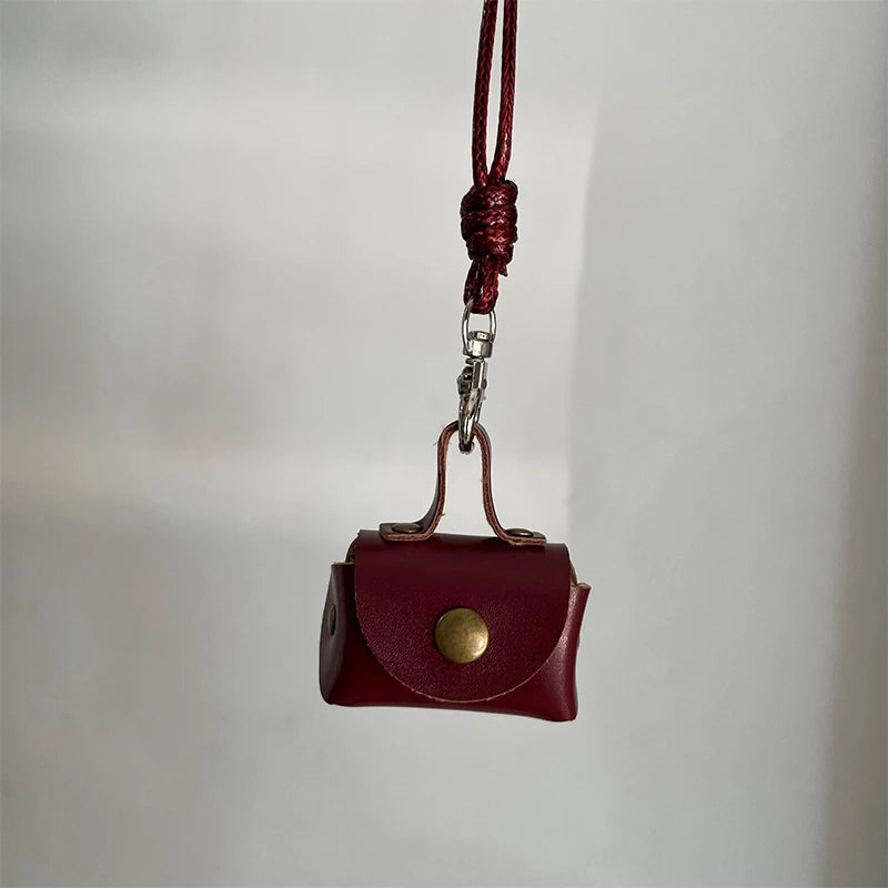 Leather Mini Handbag Charm