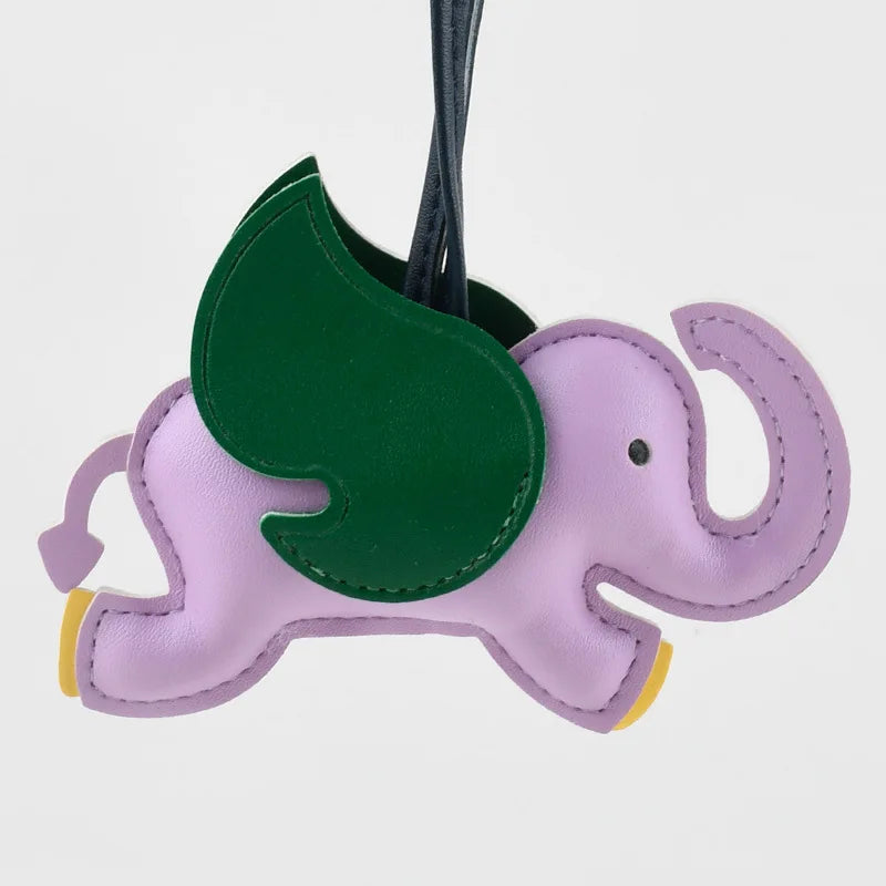 Elephant Leather Handmade Bag Charm