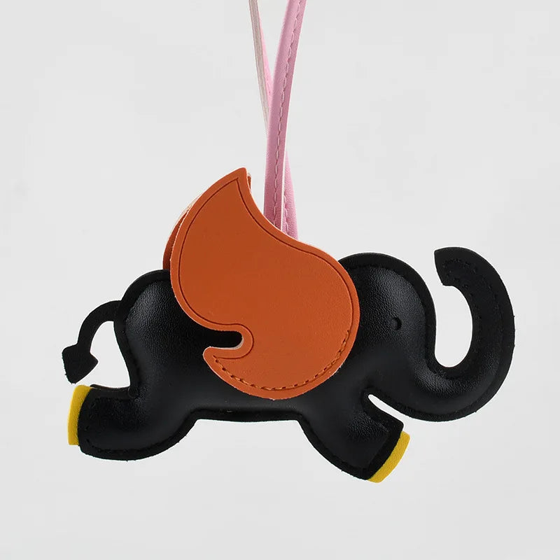 Elephant Leather Handmade Bag Charm