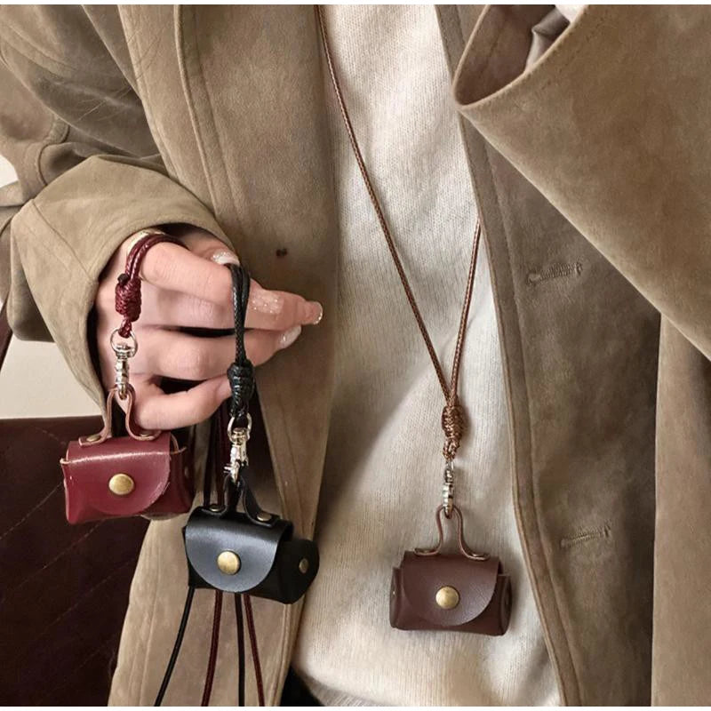 Leather Mini Handbag Charm