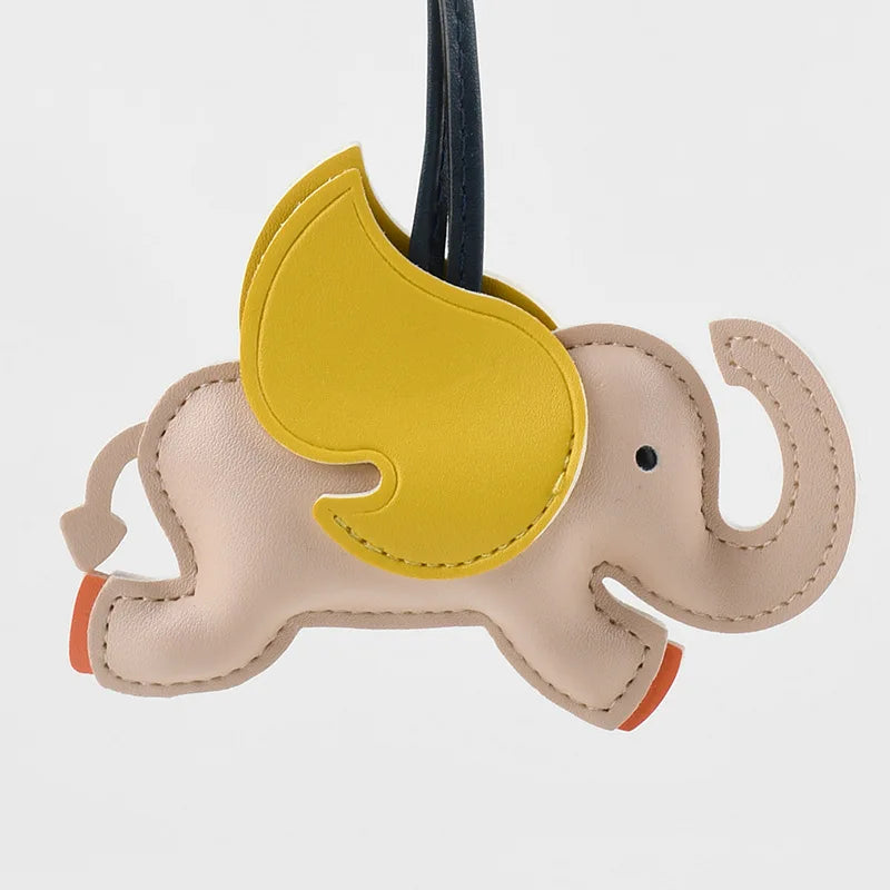 Elephant Leather Handmade Bag Charm