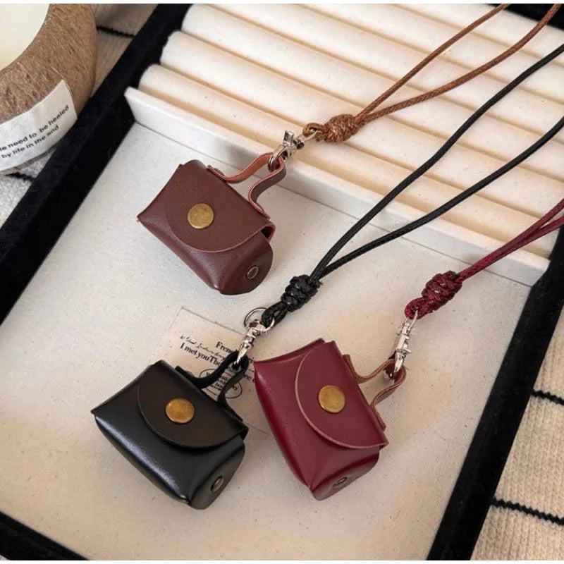 Leather Mini Handbag Charm