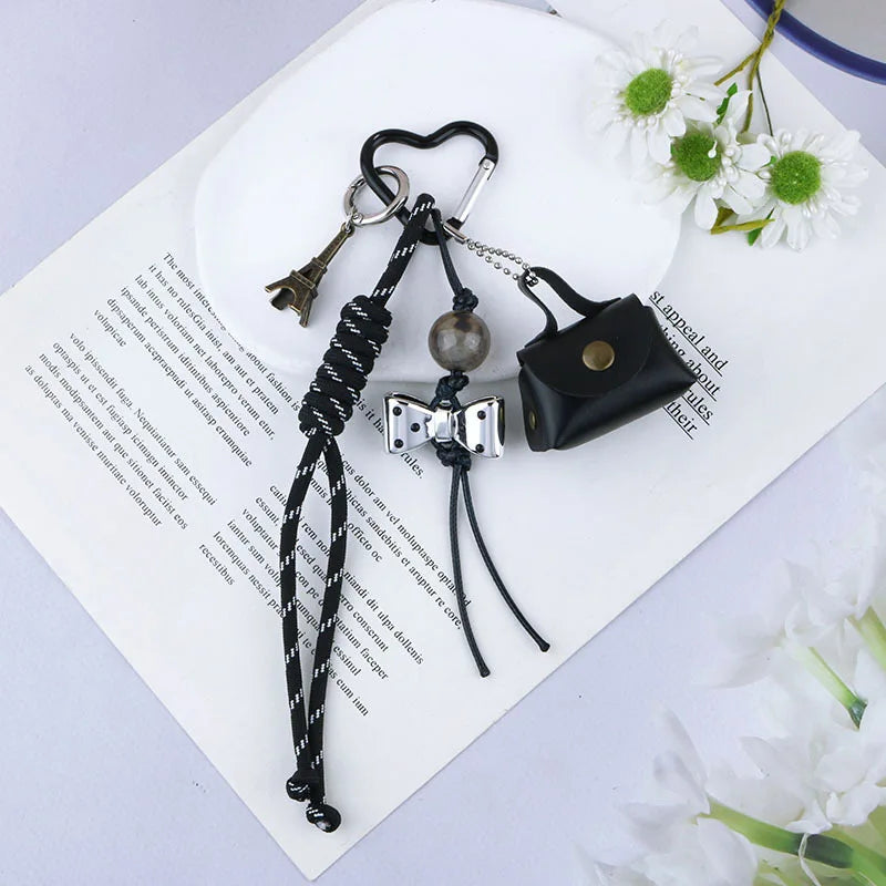 Leather Mini Handbag Charm