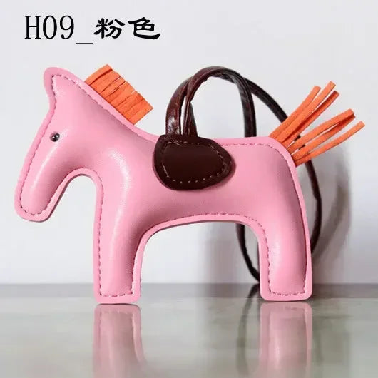 Horse Keychain Bag Charm Leather