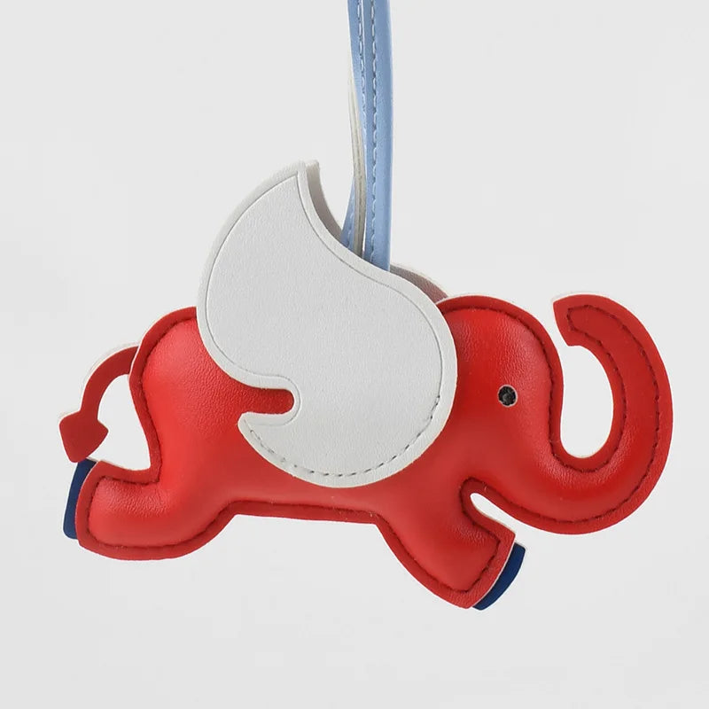 Elephant Leather Handmade Bag Charm