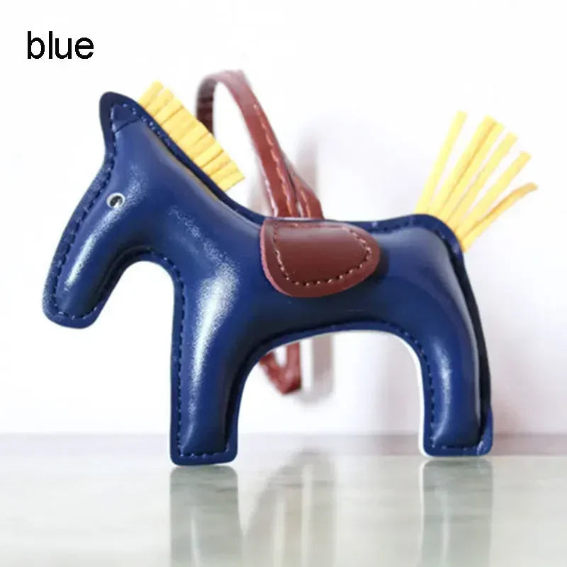 Horse Keychain Bag Charm Leather