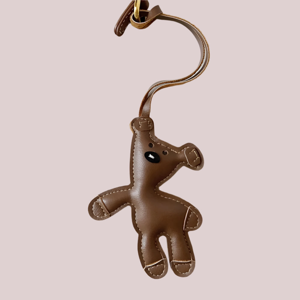 Brown Plush Bear Bag Charm