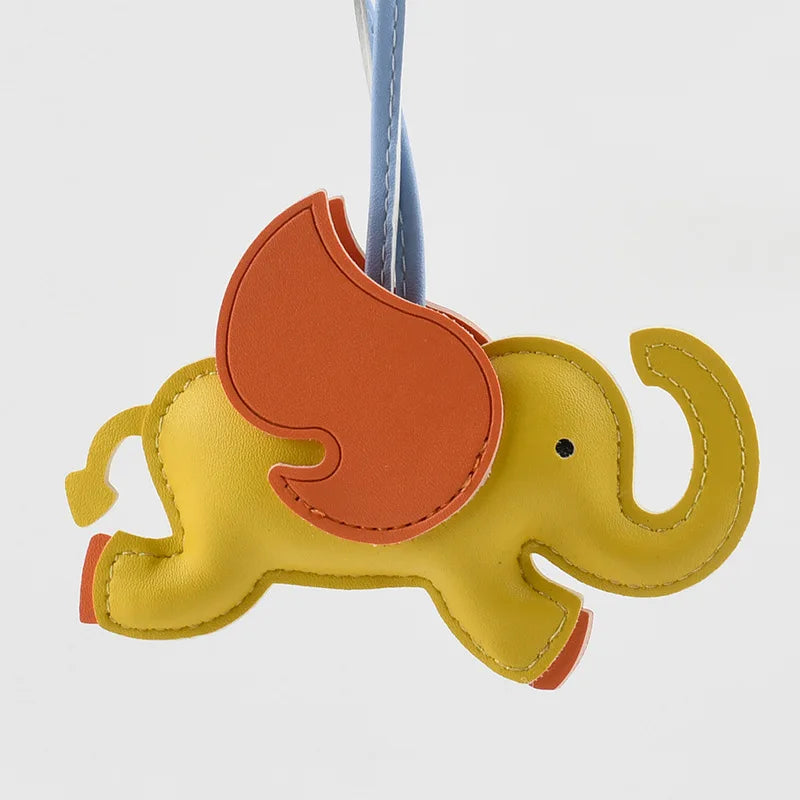 Elephant Leather Handmade Bag Charm