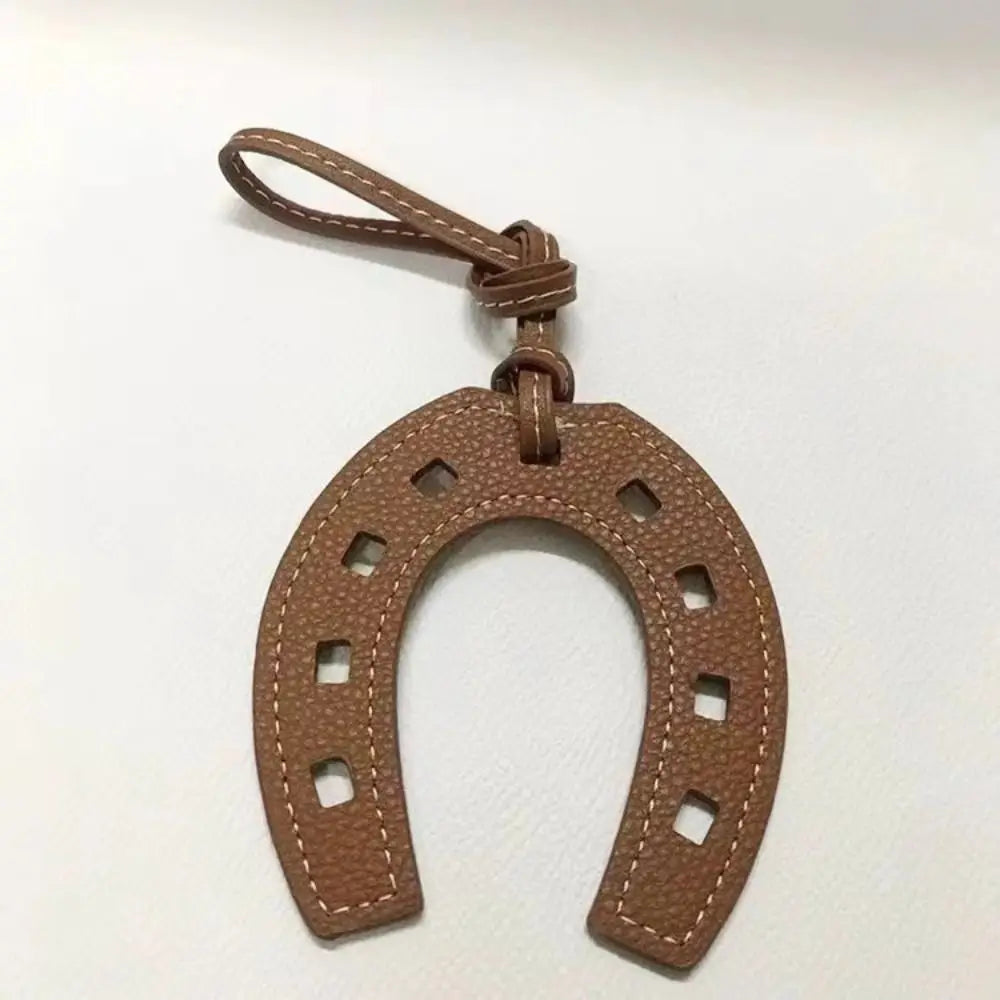 Leather Horse Hoof Leather Bag Charm