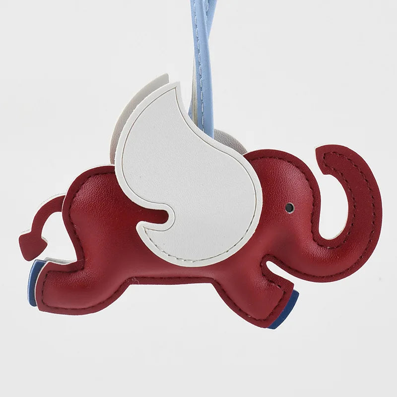 Elephant Leather Handmade Bag Charm