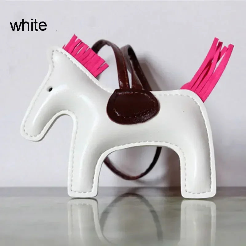 Horse Keychain Bag Charm Leather
