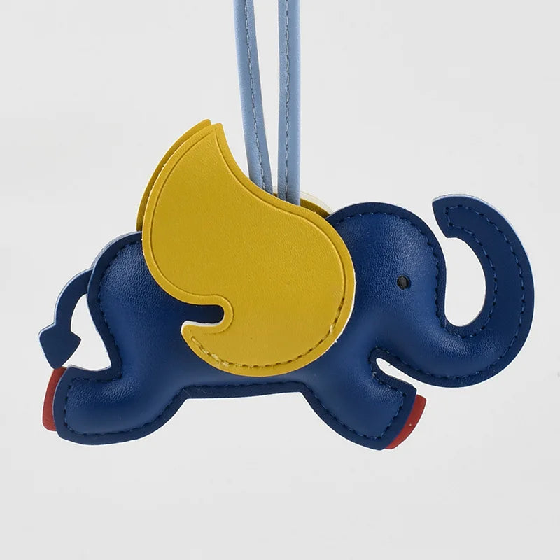 Elephant Leather Handmade Bag Charm