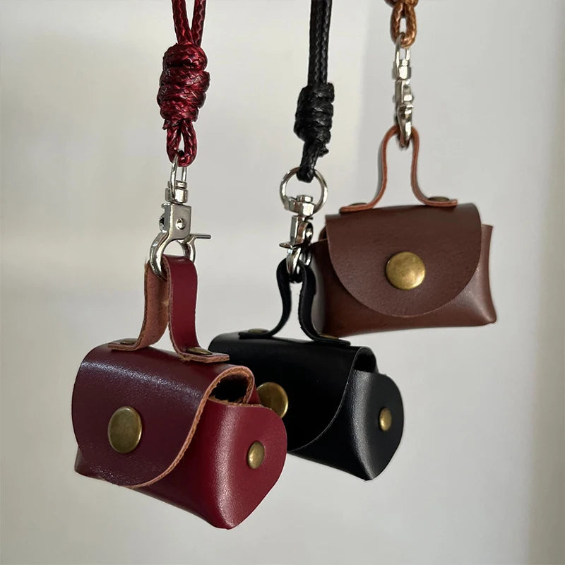 Leather Mini Handbag Charm