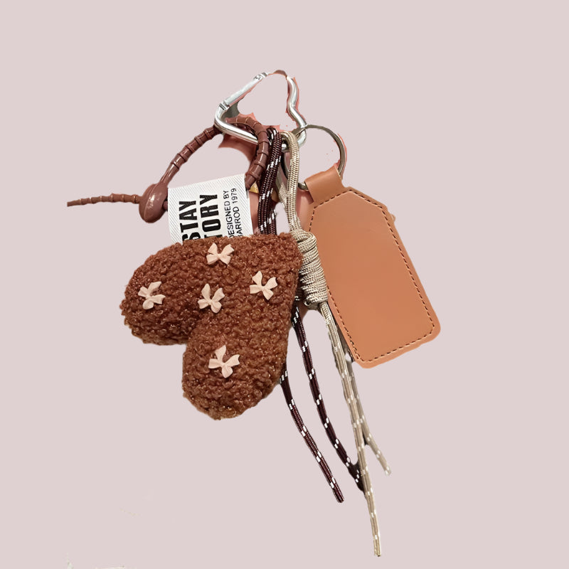 Heart Plush Bag Charm