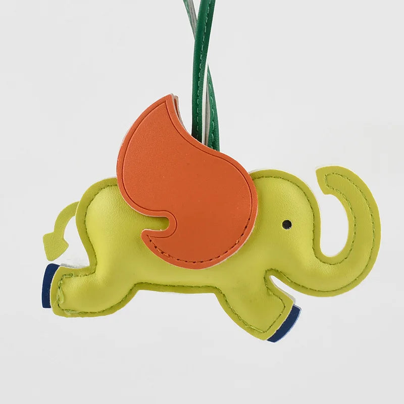 Elephant Leather Handmade Bag Charm