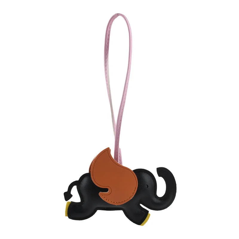 Elephant Leather Handmade Bag Charm