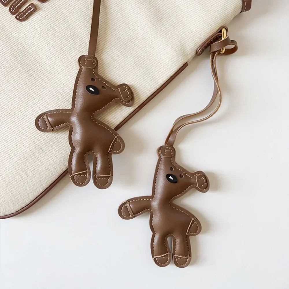 Brown Plush Bear Bag Charm