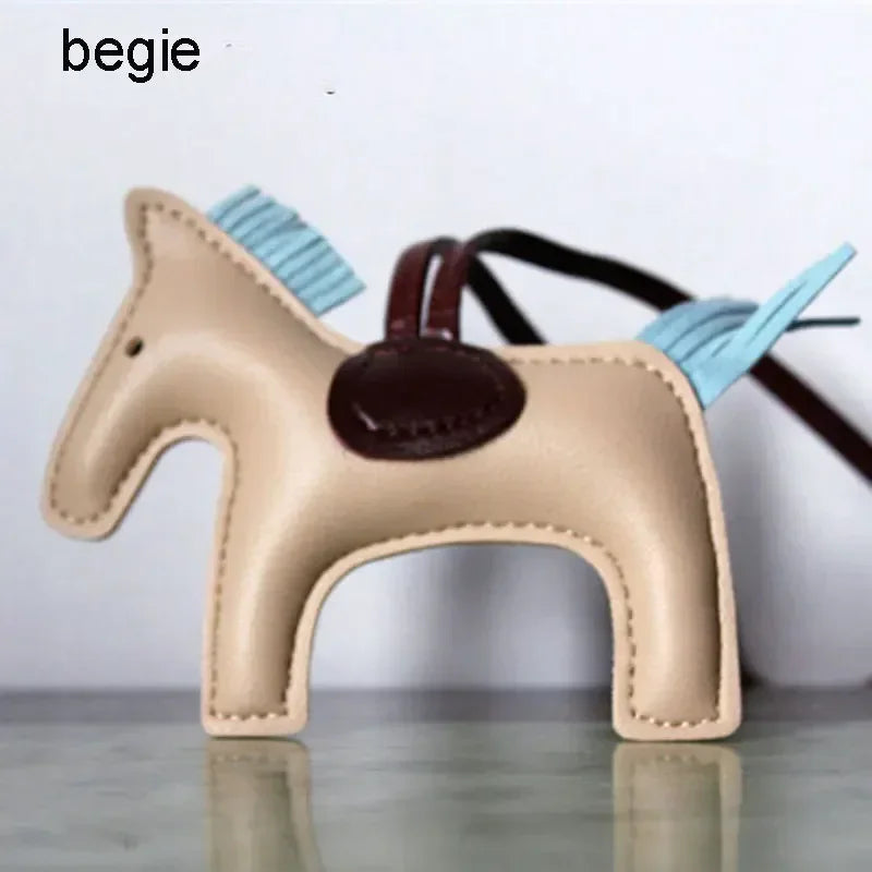 Horse Keychain Bag Charm Leather